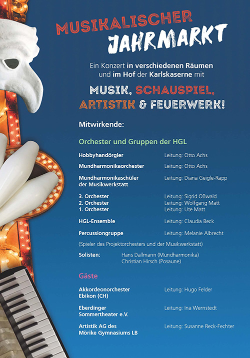 Front Flyer Musikalischer Jahrmarkt